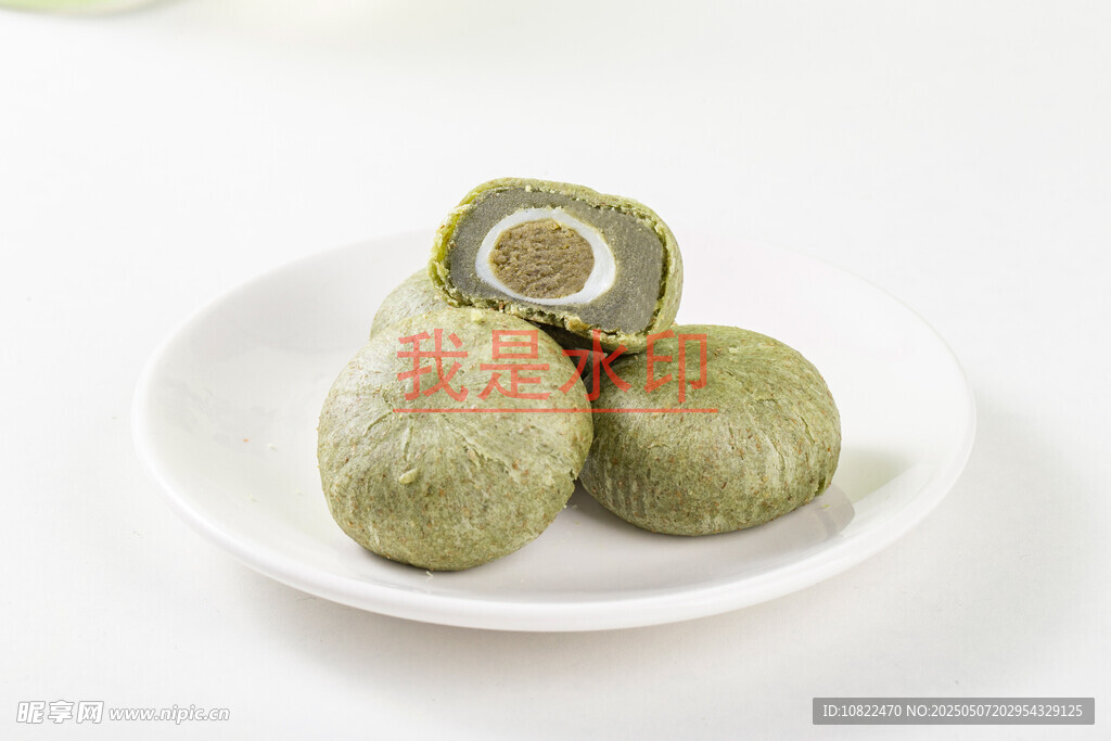 抹茶豆沙糯米卷