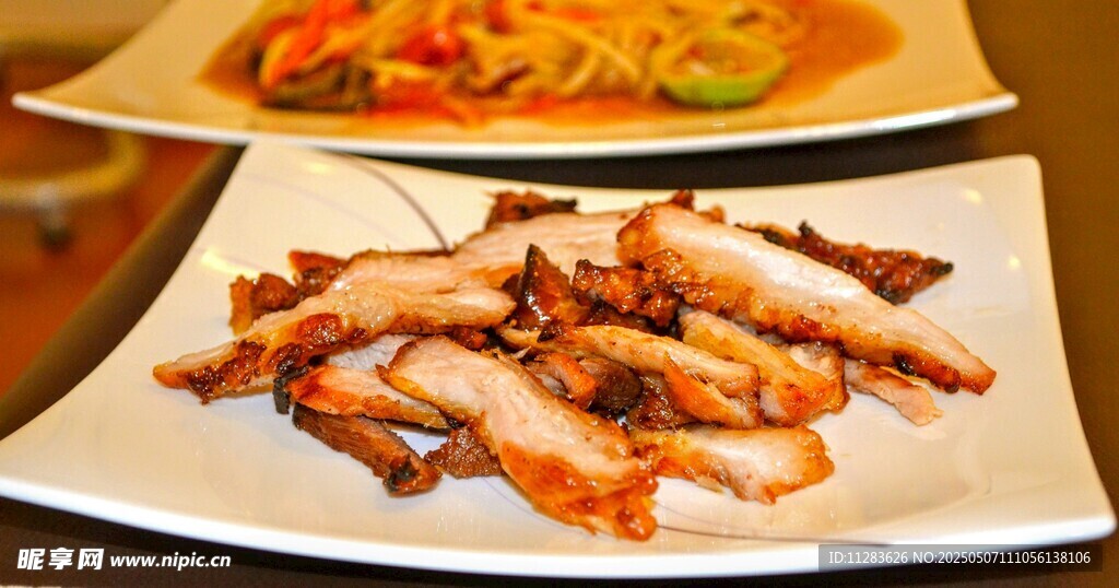 美味叉烧肉片