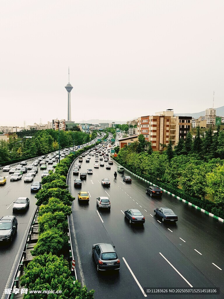 城市道路拥堵景象
