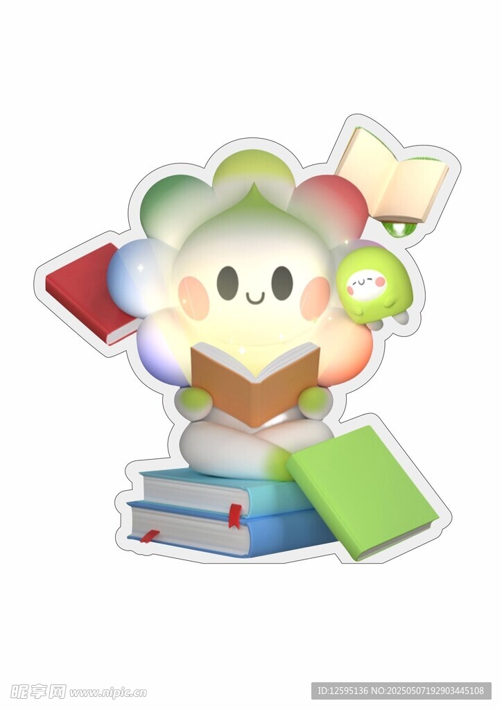 云朵读书卡通形象