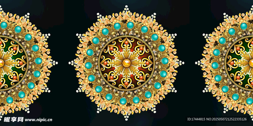 创意几何花纹装饰画