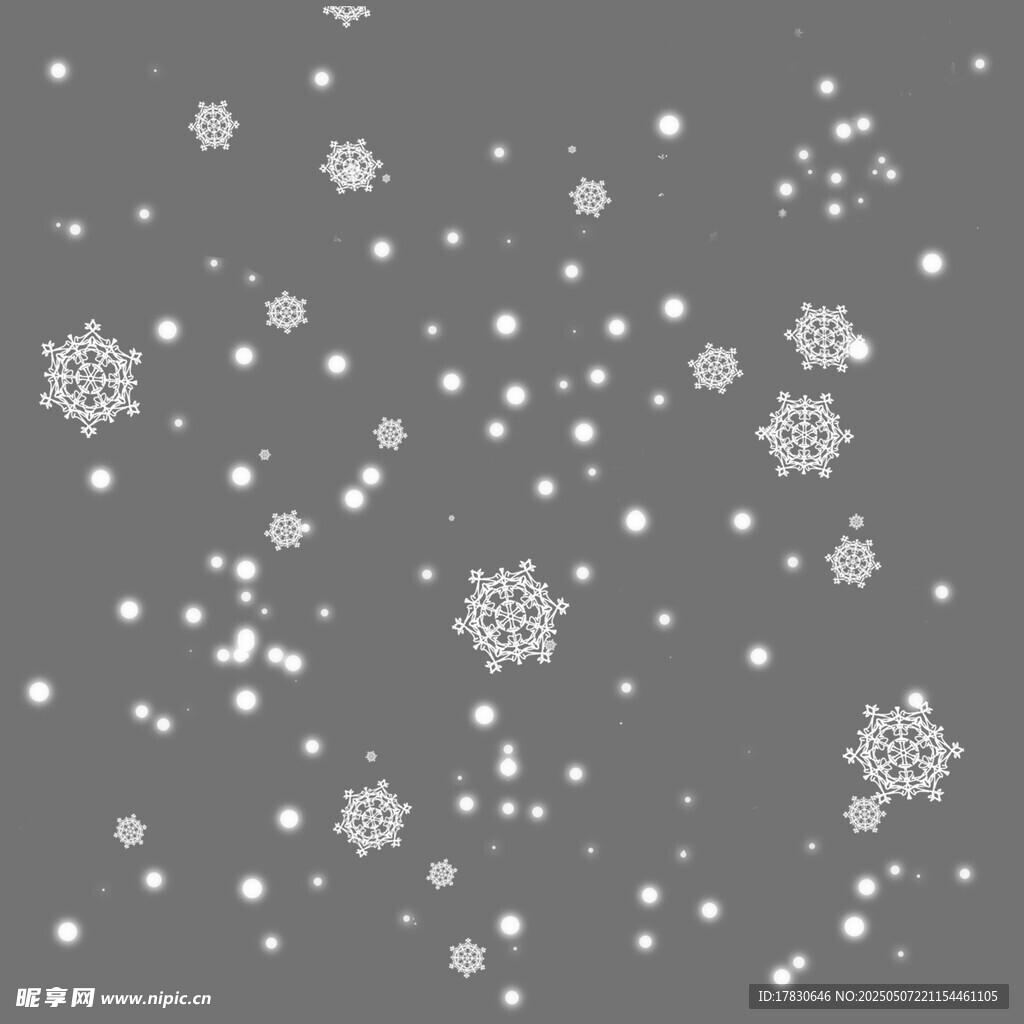 飘落的雪花背景图