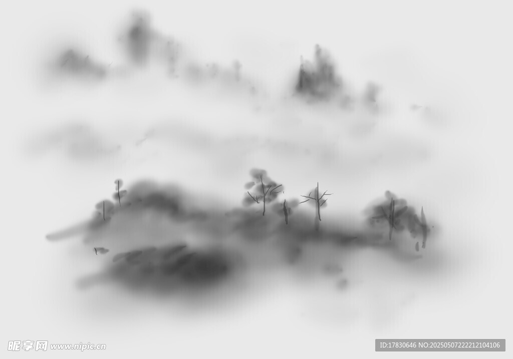 水墨山水意境图