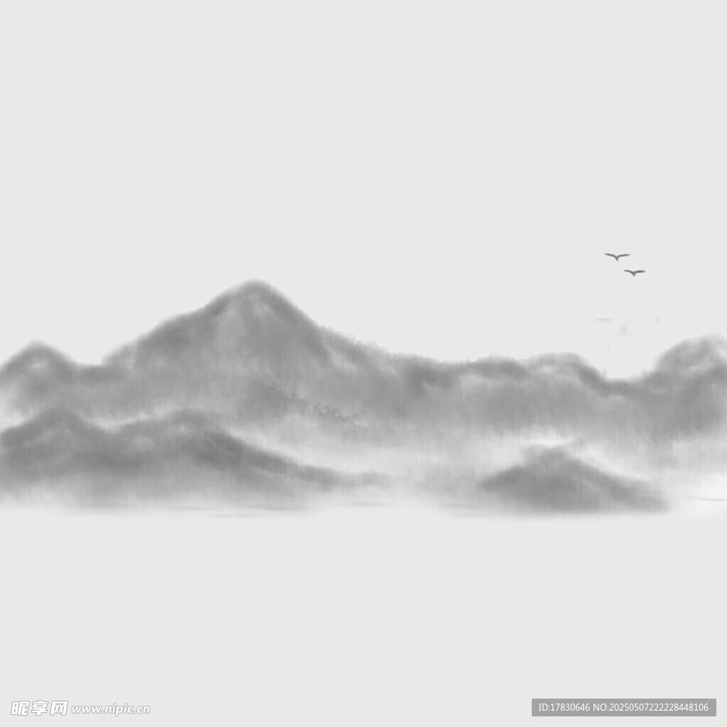 水墨山水意境图