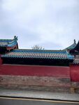 中式古建筑红墙琉璃瓦