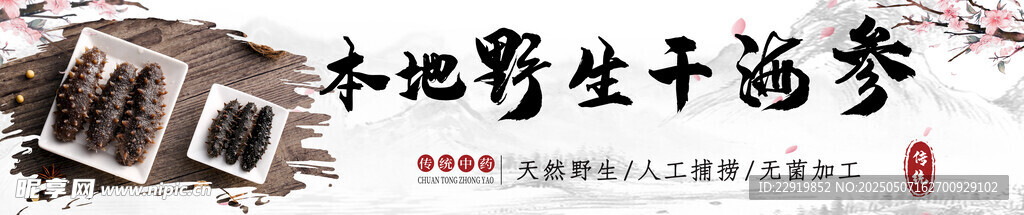 本地野生干海参