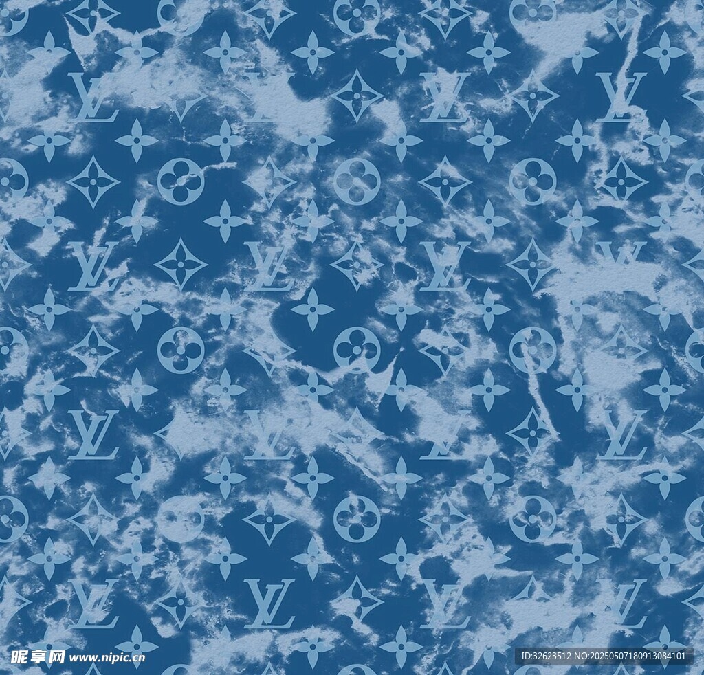 字母扎染
