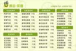 柠檬茶价目表