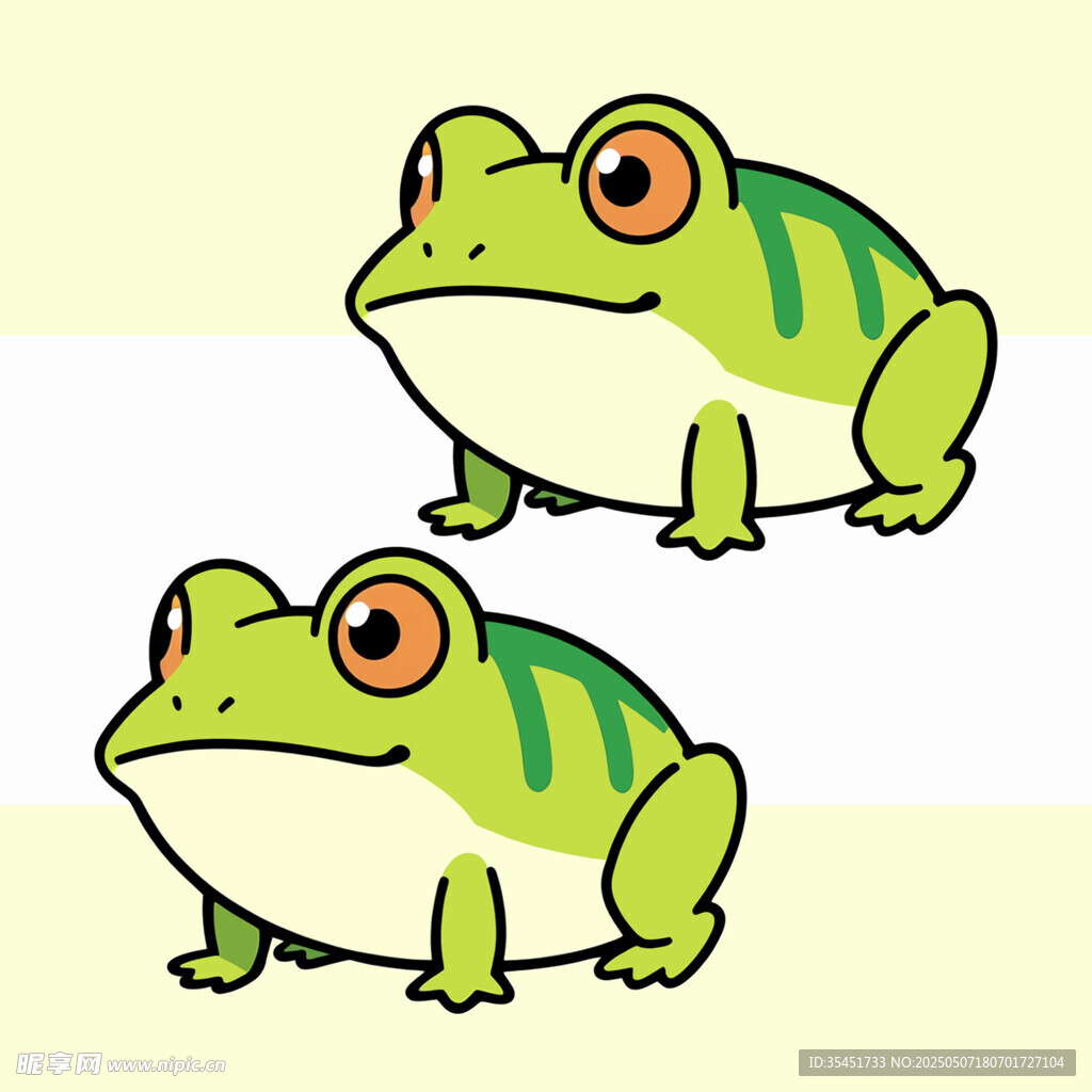 可爱青蛙插画