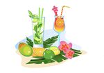 夏日缤纷热带风情鸡尾酒