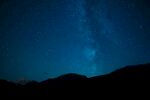 夜空下的山脉与璀璨星河