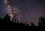 夜空下的森林与璀璨星河