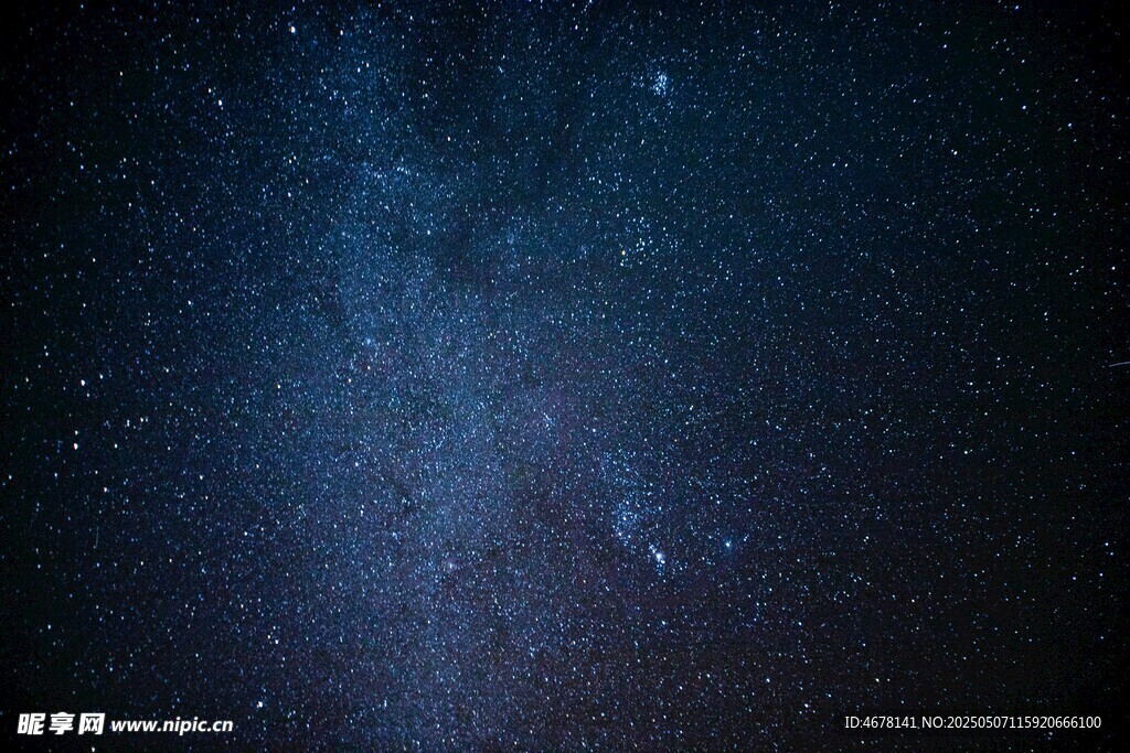 深邃星空夜景图