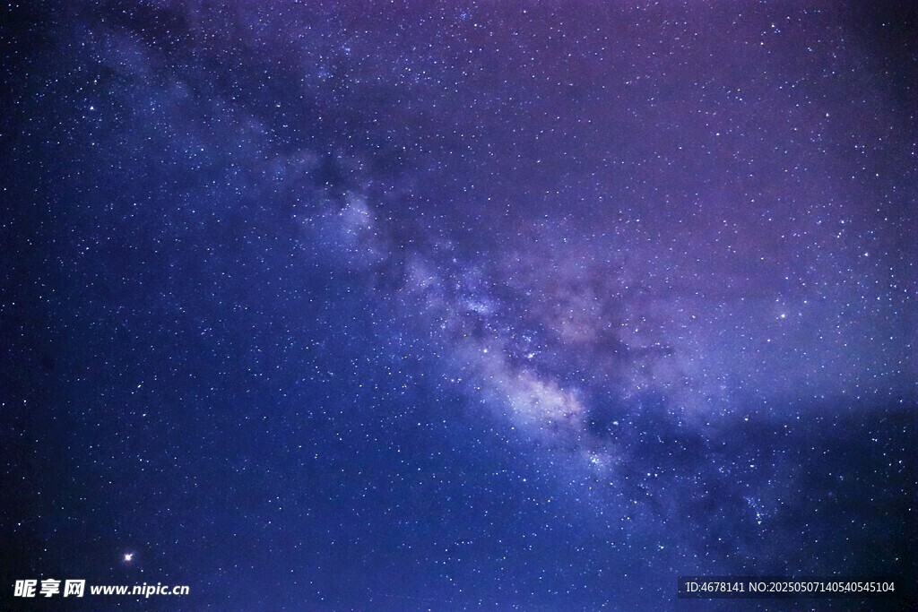 梦幻星空银河夜景
