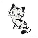猫咪卡通绘画