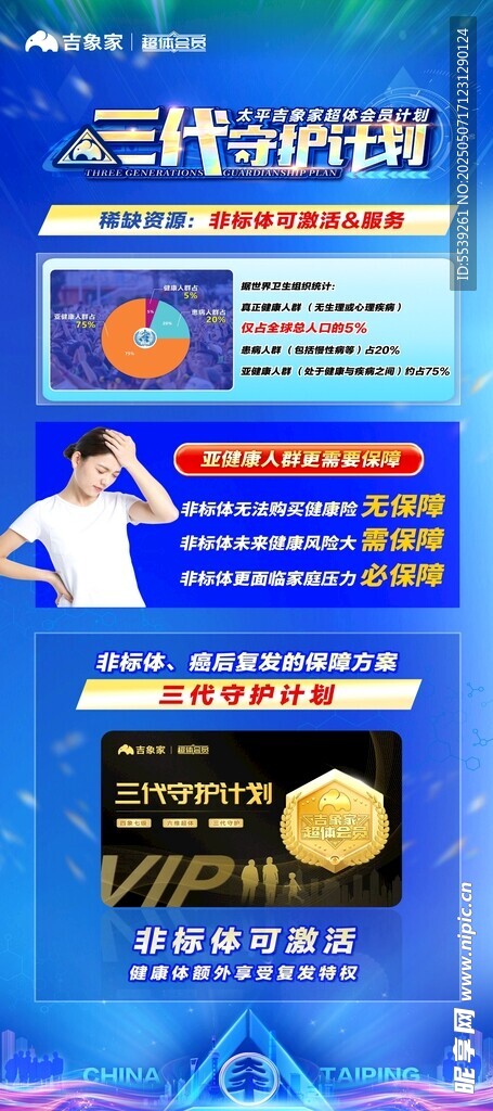 三代试管服务宣传海报