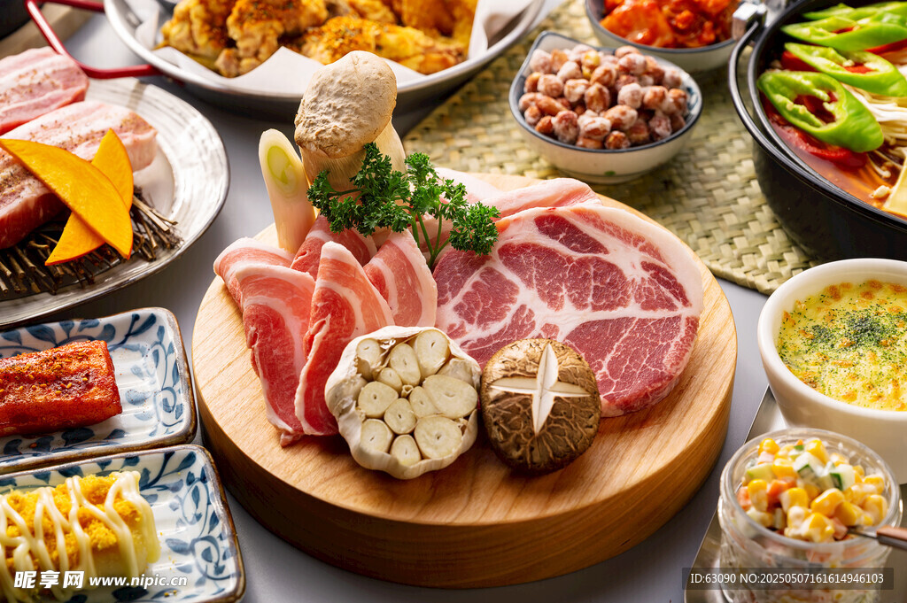 韩式料理  烤肉 猪五花