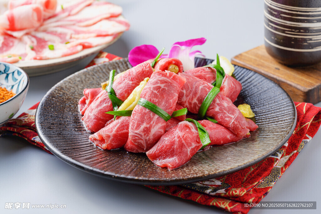 鲜嫩牛肉片 诱人美食
