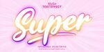 超炫立体英文Super字样