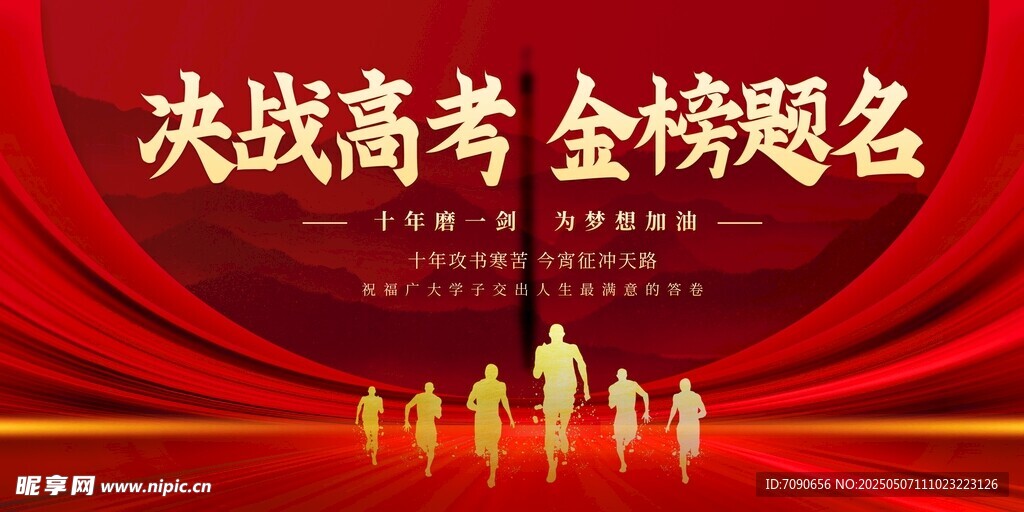 决战高考金榜题名海报