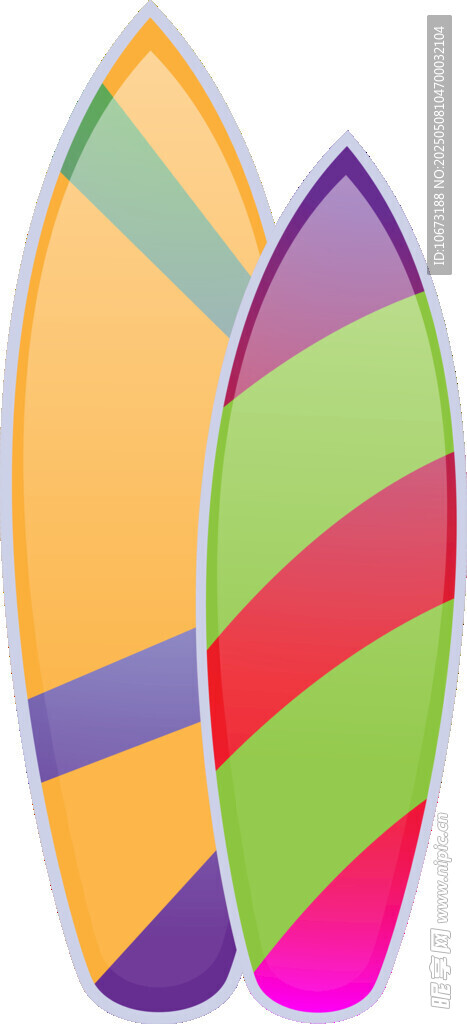 多彩冲浪板