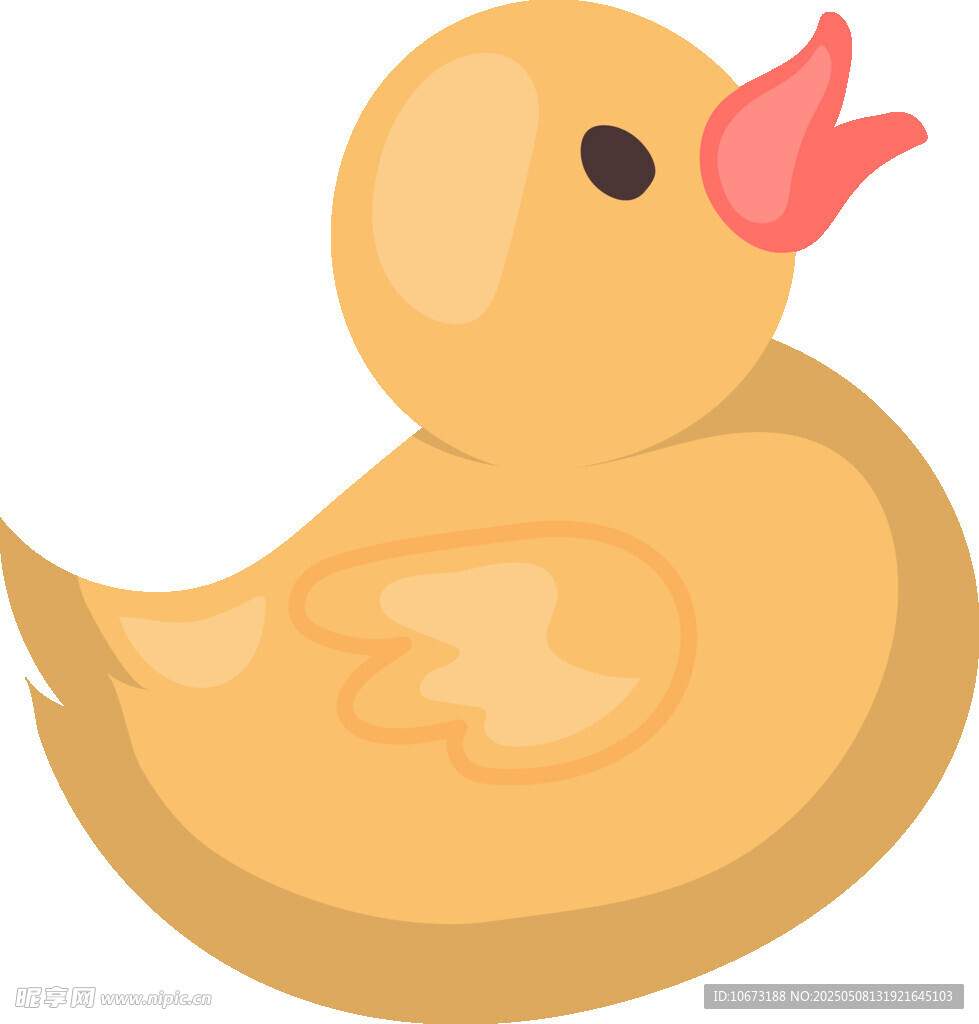 可爱小黄鸭插画