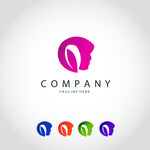女性头像logo