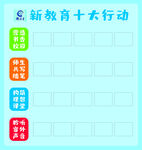 新教育十大行动展示板
