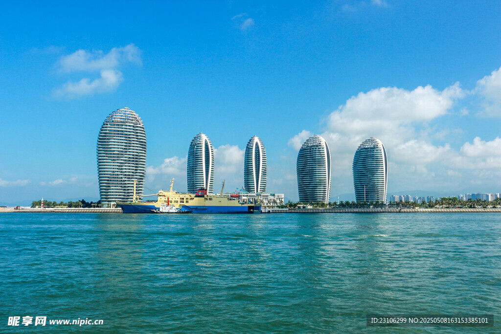 三亚海景与特色建筑景观