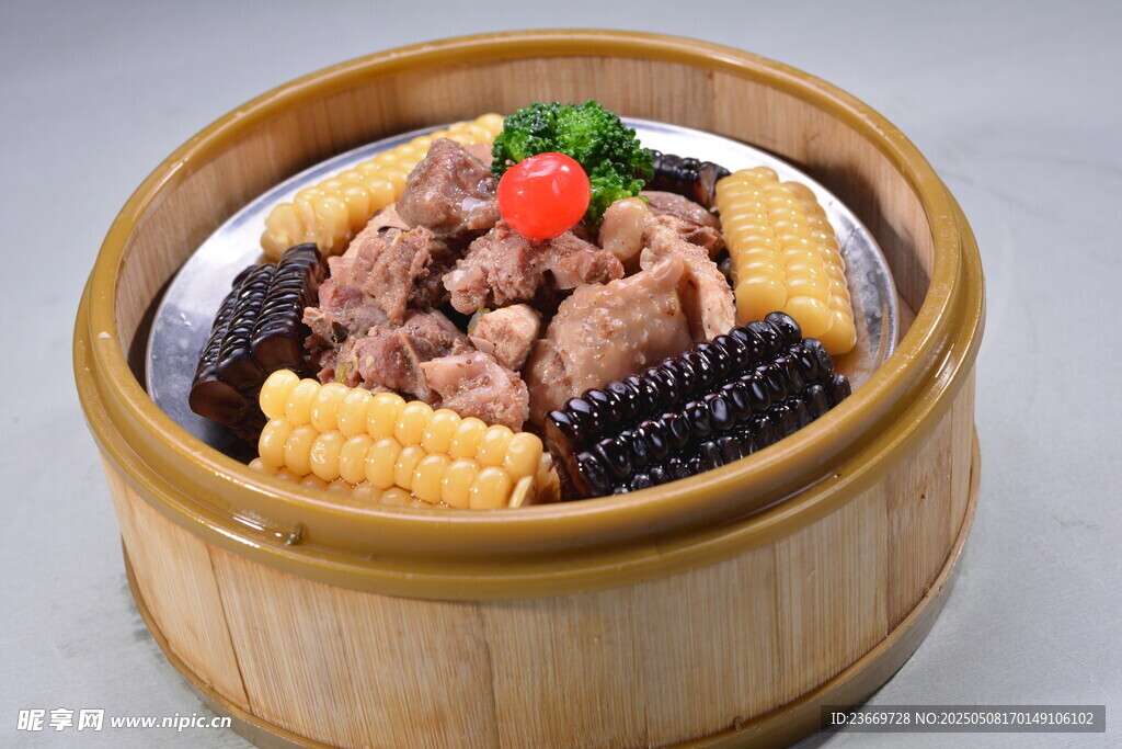 竹笼蒸排骨