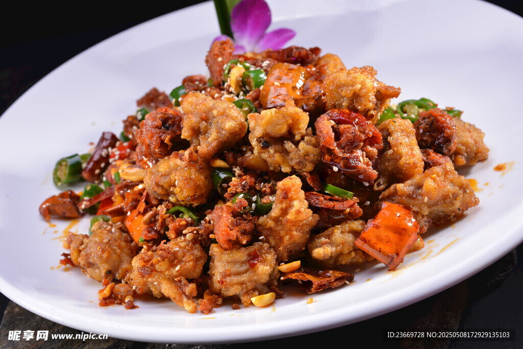 美味炒鸡肉