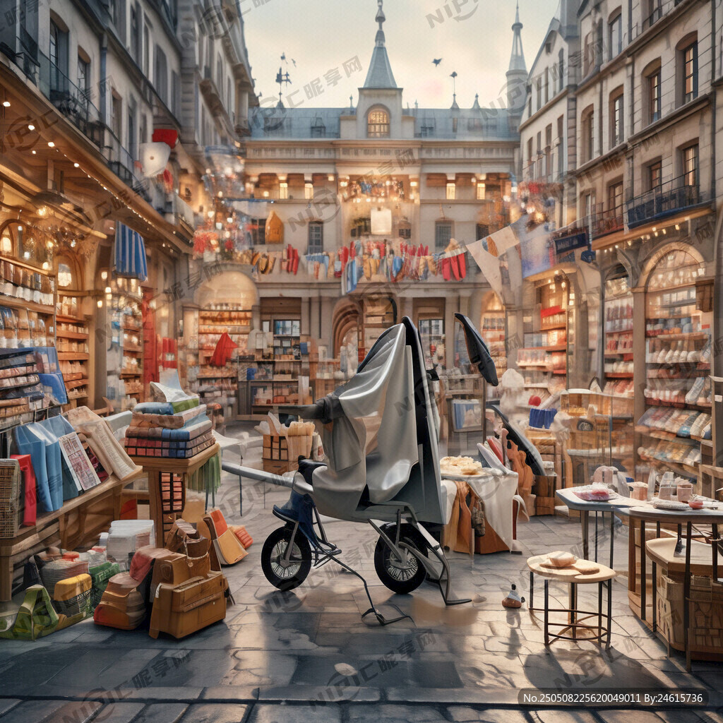 欧洲某母婴店生意兴隆的场景。