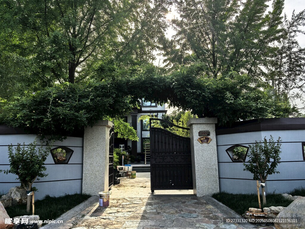 优雅庭院入口景观