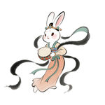 敦煌飞天兔子