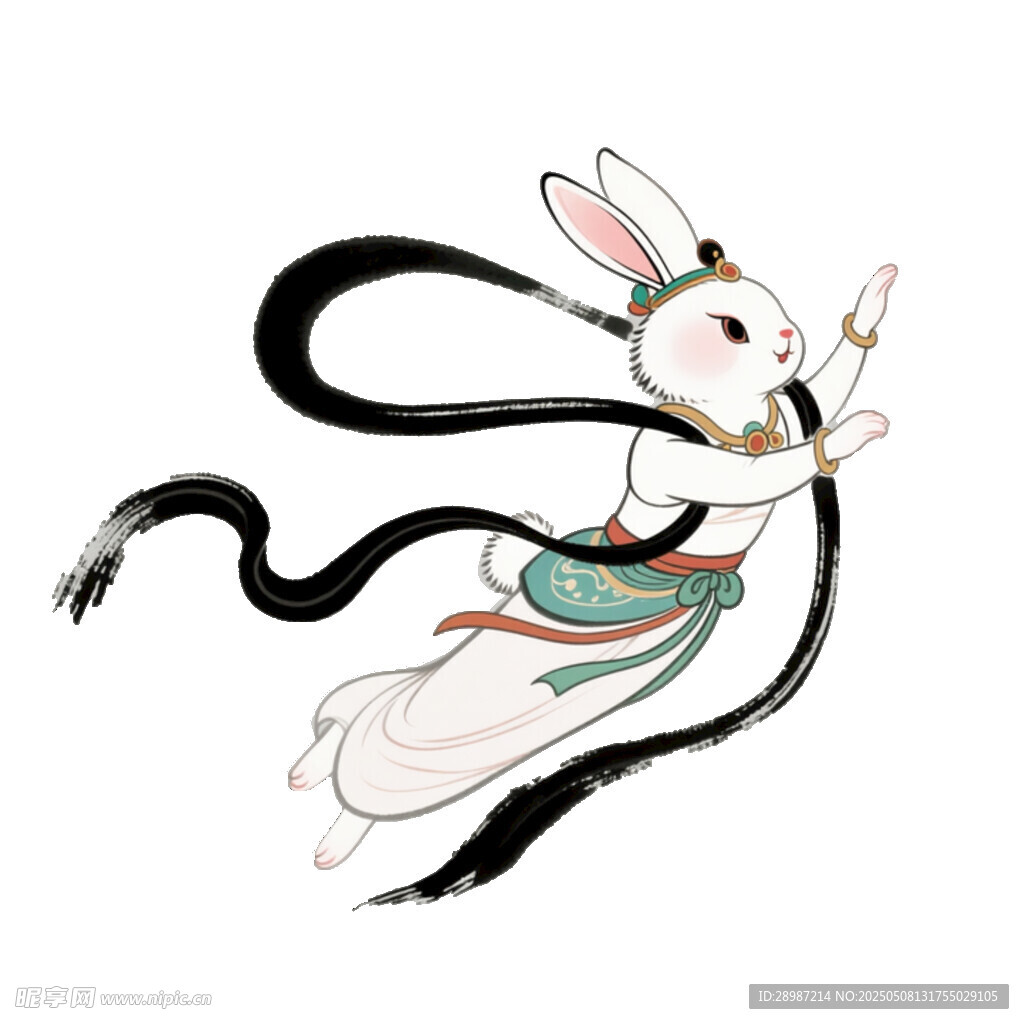 敦煌飞天兔子