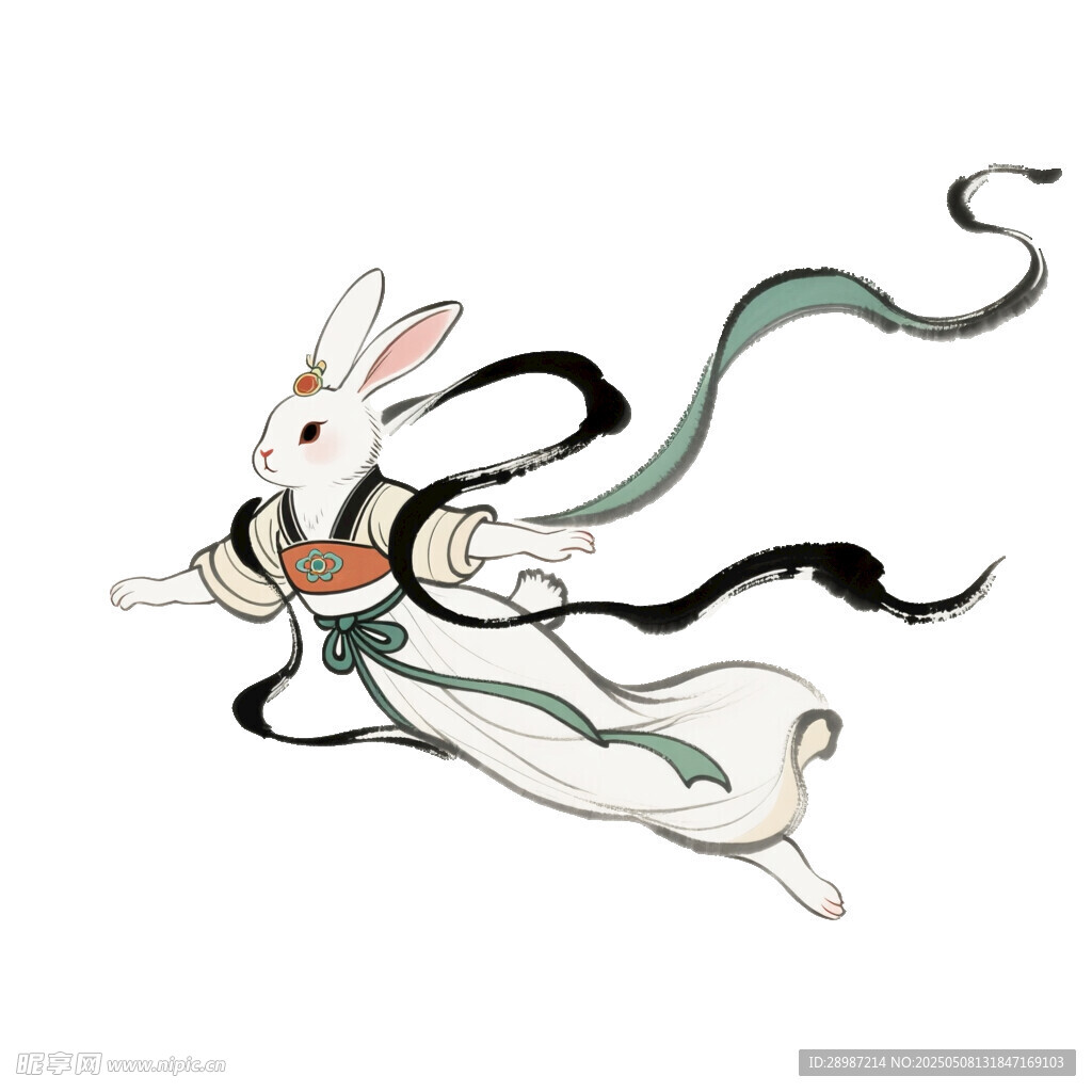 敦煌飞天兔子