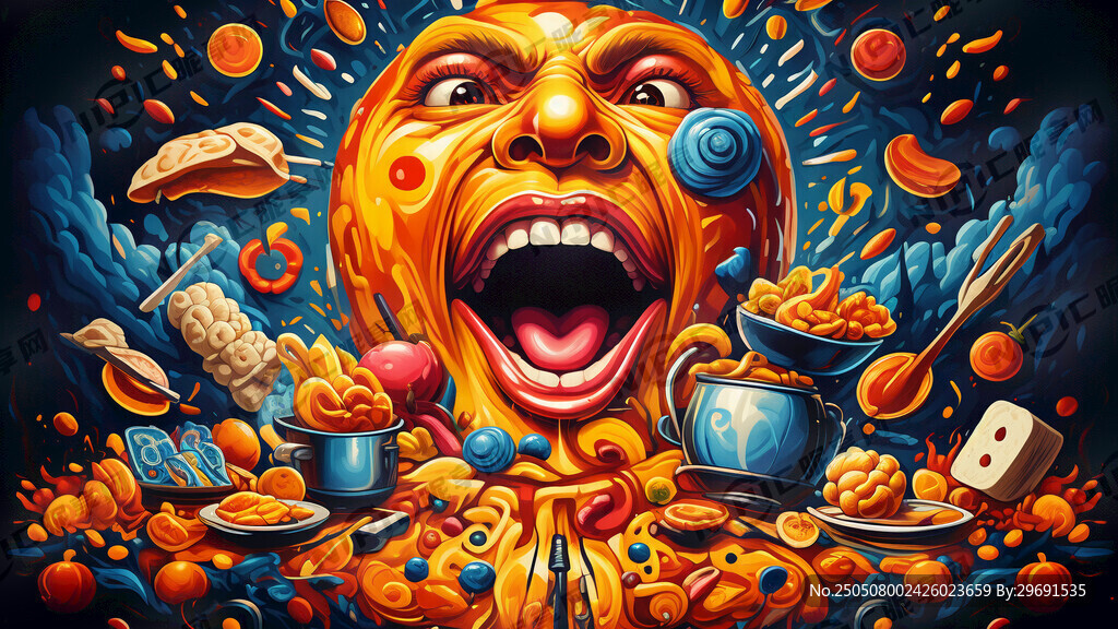 我们的美食音乐节主题为舌尖跃动