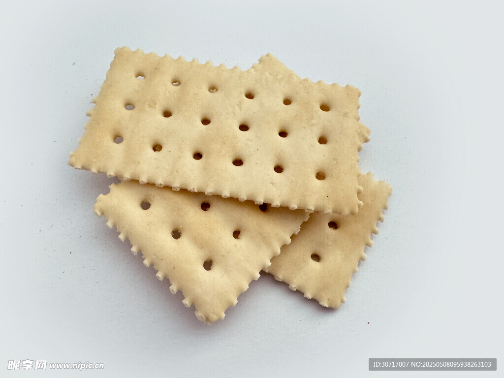 美味苏打饼干堆叠展示