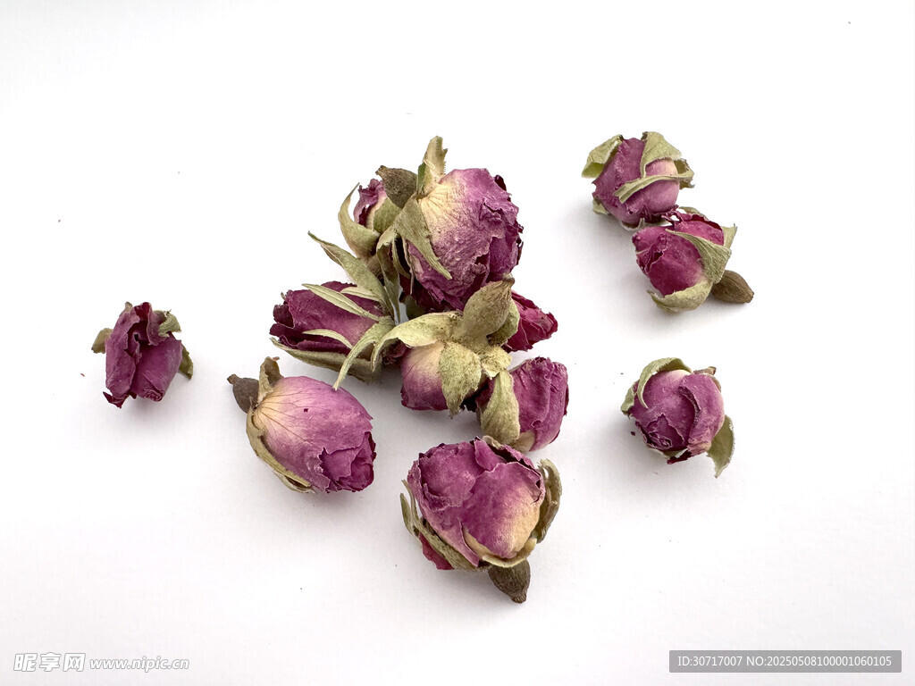 干玫瑰花茶特写