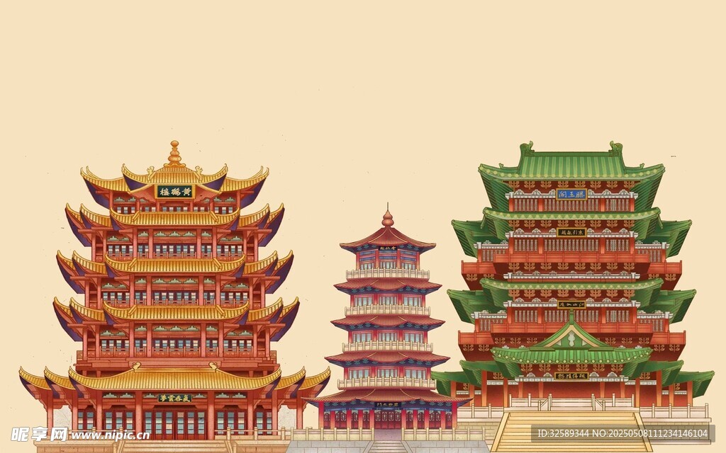 古典楼阁建筑景观