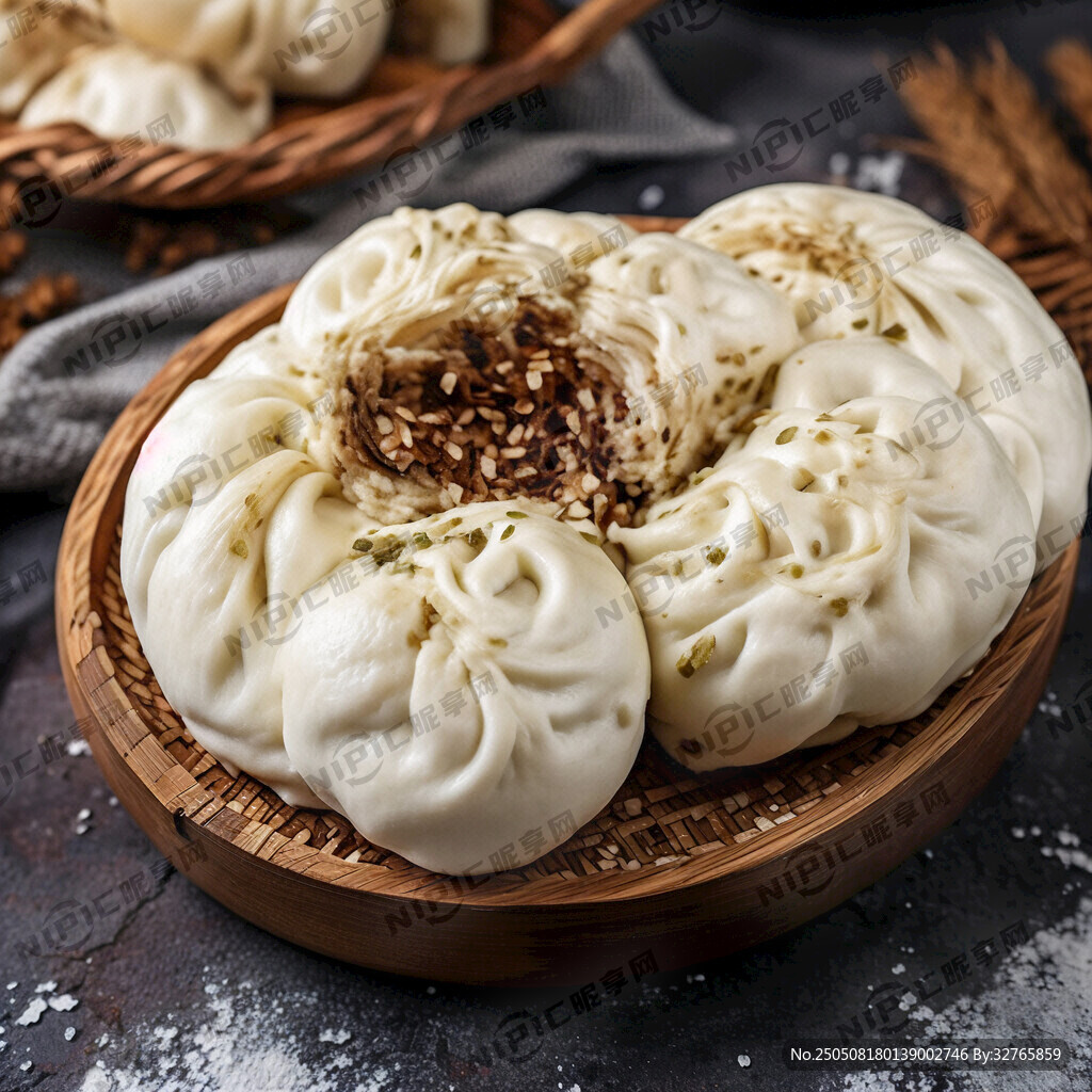一笼方形老面馒头