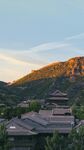 夕阳下的古建筑群