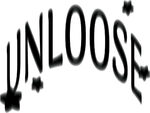 黑色UNLOOSE艺术字体设计