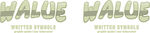 强调价值的文字图案