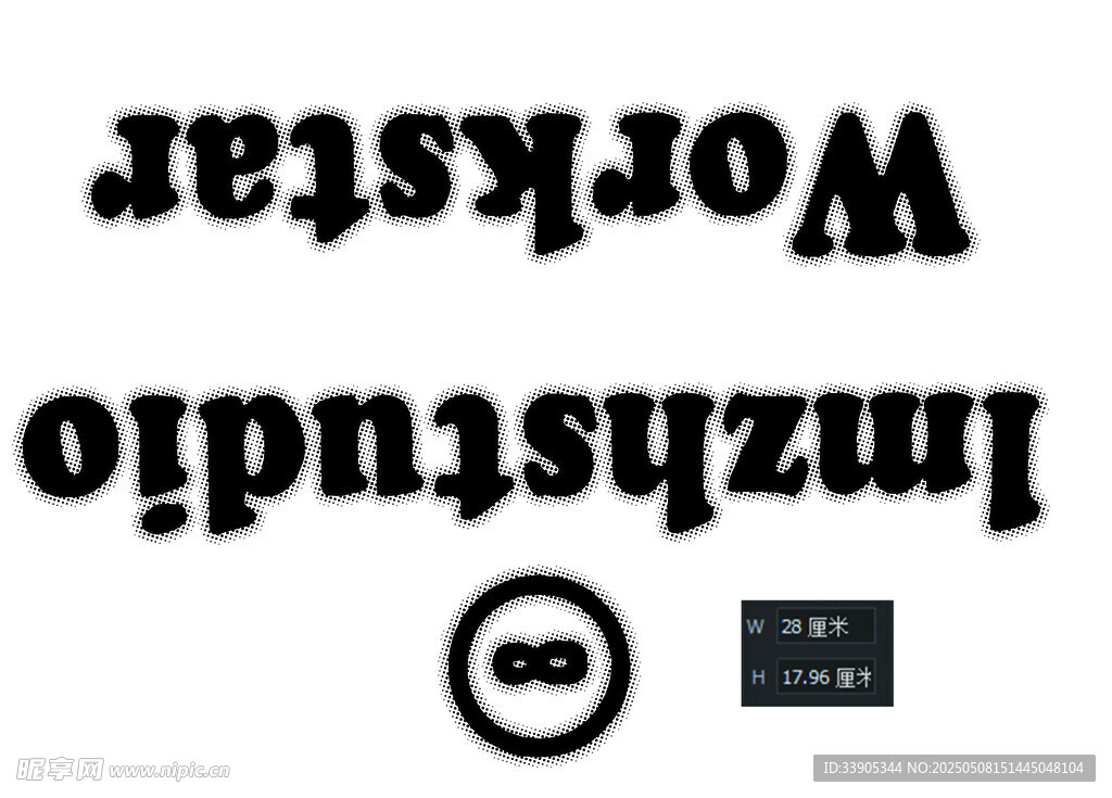 时尚字母图案设计元素