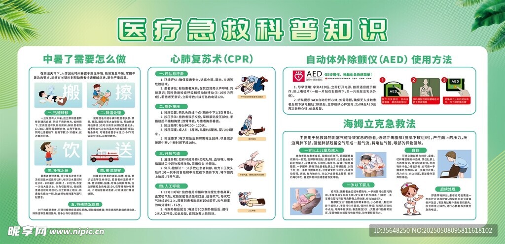 医疗急救知识宣传海报