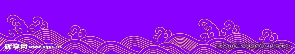 紫色背景金色花纹图案