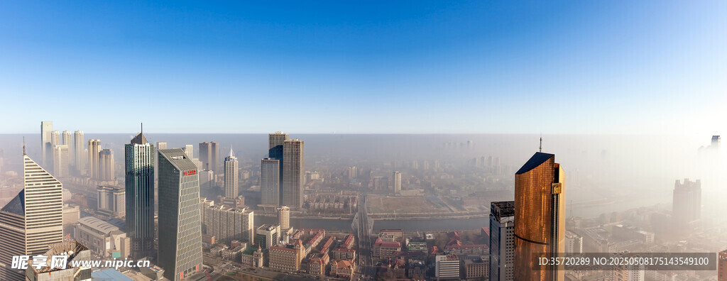 都市天际线俯瞰壮丽景观