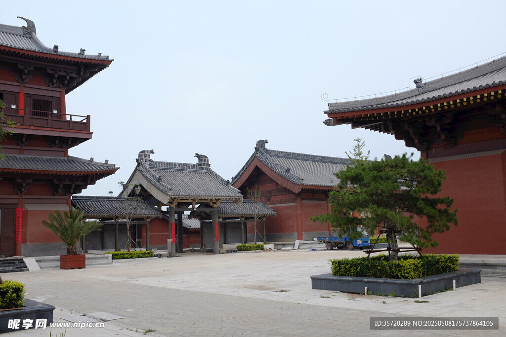 中式古建筑庭院景观