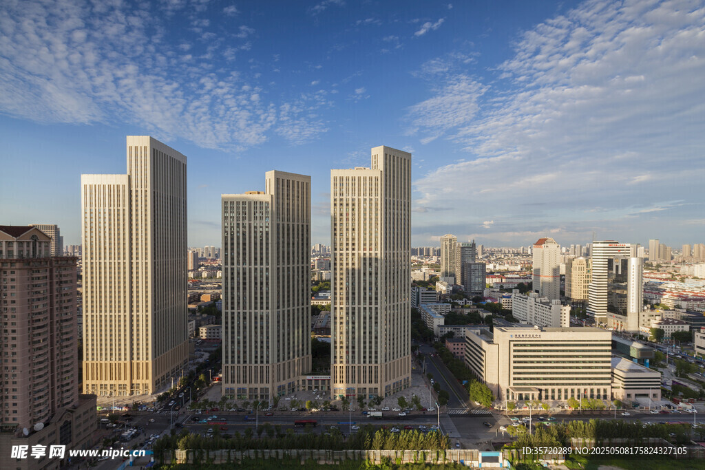 城市高楼景观俯瞰图